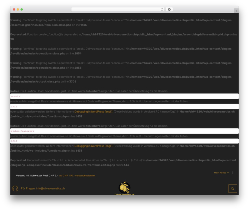 Monsta Child theme WordPress - olivecosmetics.ch