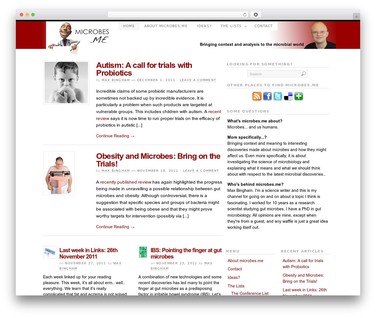 PlatformBase WordPress theme - microbes.me PlatformBase WordPress theme - microbes.me