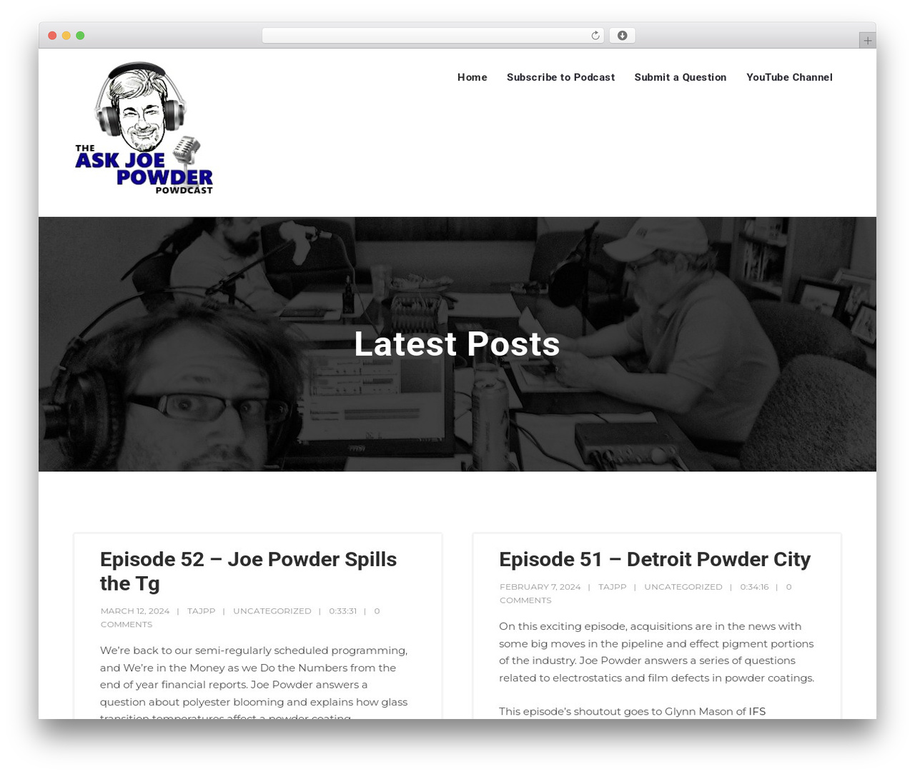 Podcaster SecondLine newspaper WordPress theme - askjoepowder.com Podcaster SecondLine newspaper WordPress theme - askjoepowder.com