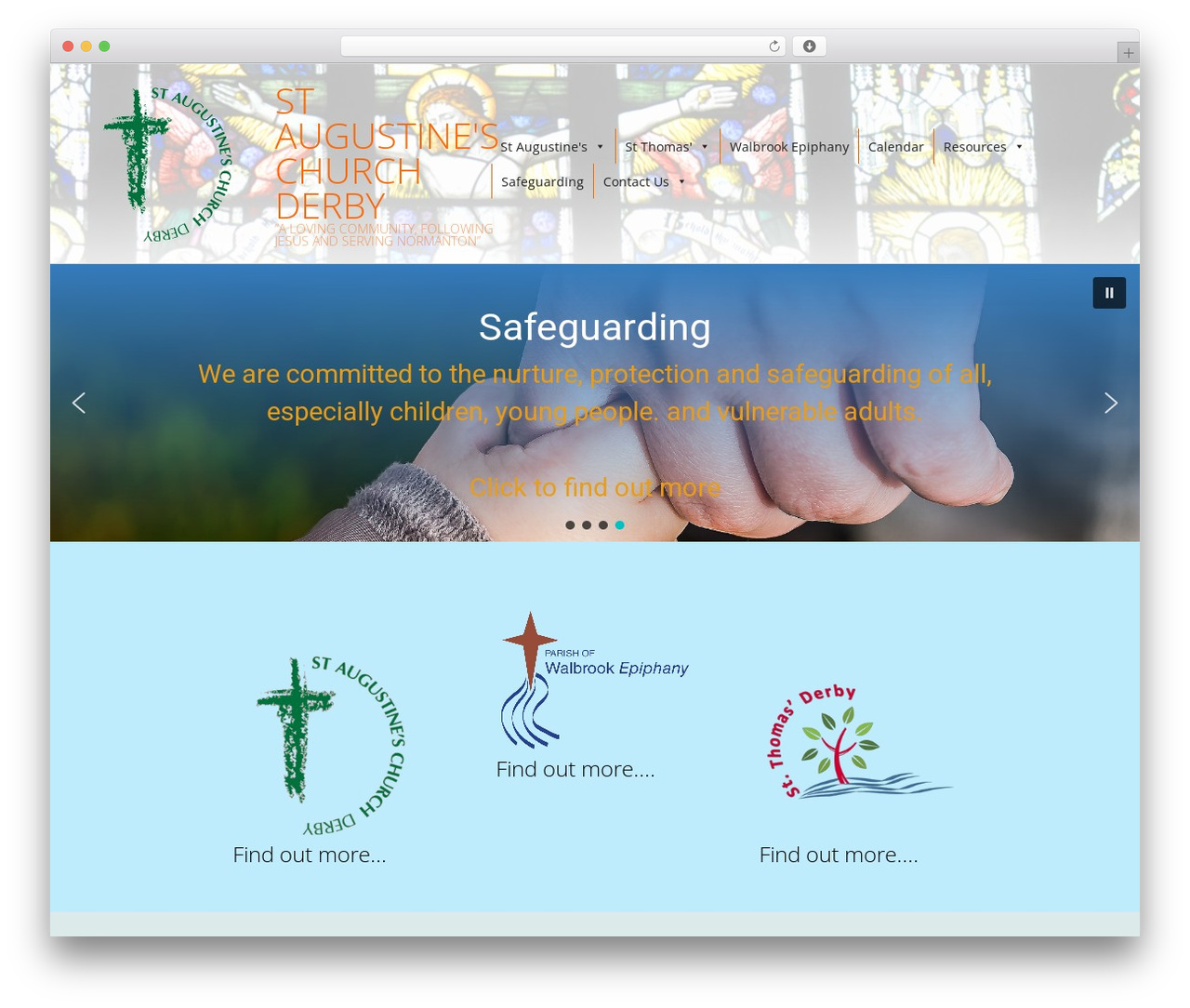 Responsive Brix free website theme - staugustinesderby.org