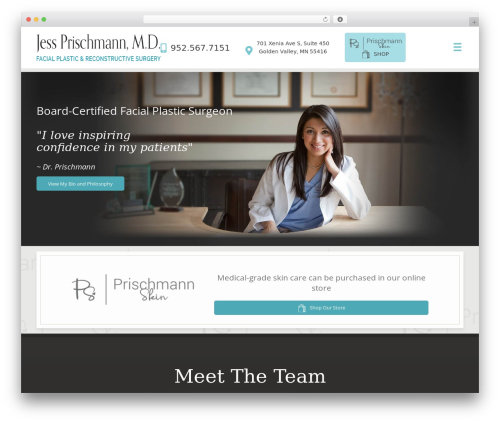 RM Theme WordPress theme - www.mnfacialplastics.com