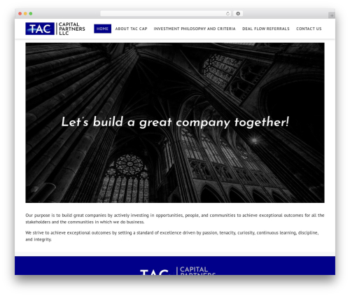 Theme WordPress GeneratePress - tac-capital.com