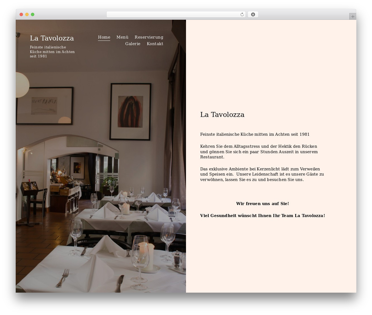 Theme WordPress Aperitive. - latavolozza.at