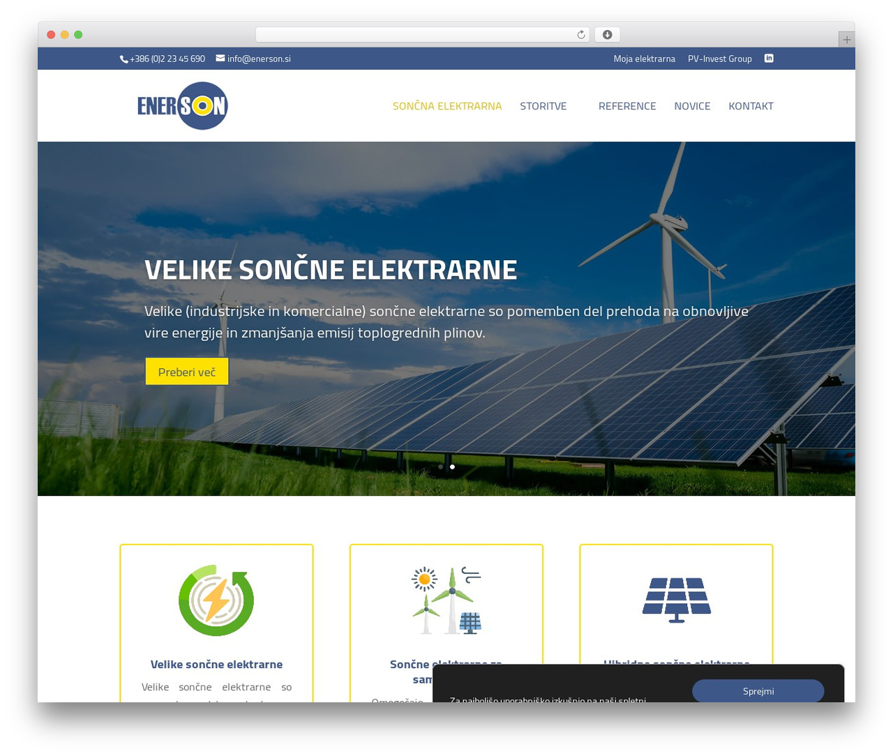 Theme WordPress Divi - enerson.si