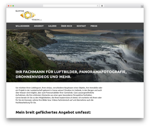 Wordpress Responsive Template 2014 theme WordPress - koptervision.ch