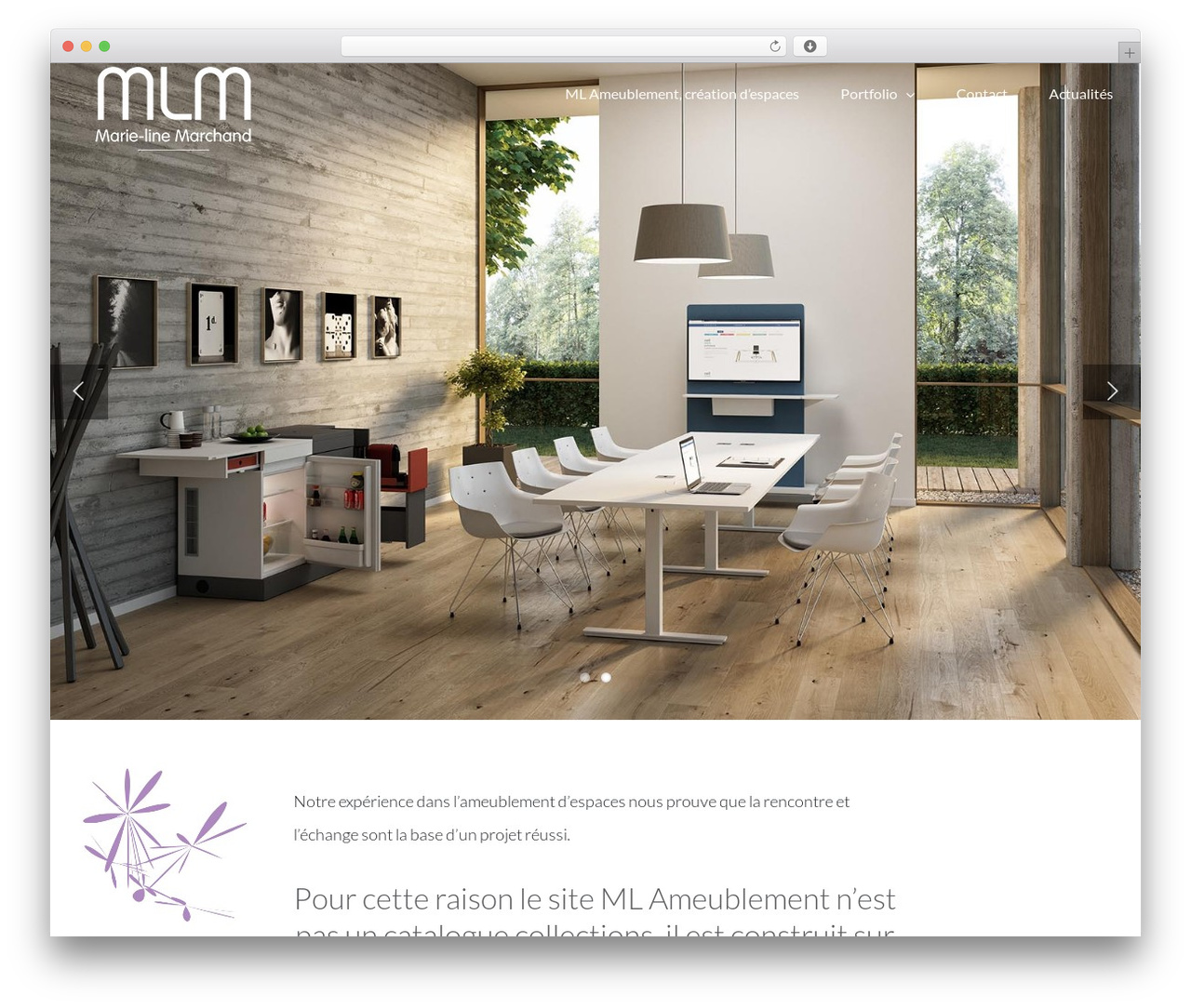 WordPress theme Avada - mlamobilier.fr