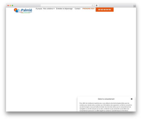 WordPress website theme Hello Elementor - palmie-chauffage-climatisation-sanitaire.fr