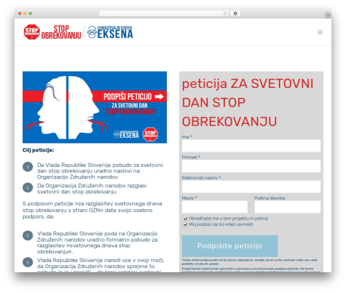 SpeakOut! Email Petitions (speakout) free WordPress plugin - obrekovanje.si