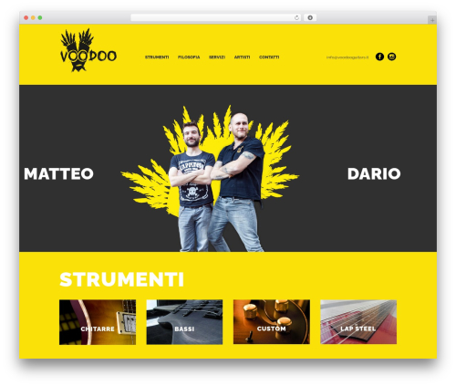 bbg_theme WordPress theme - voodooguitars.it