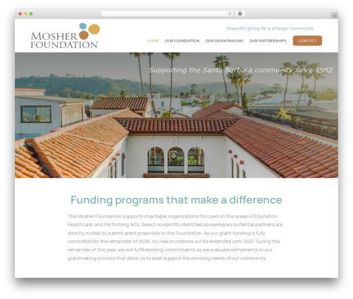 Beaver Builder Theme WordPress theme - mosherfoundation.org
