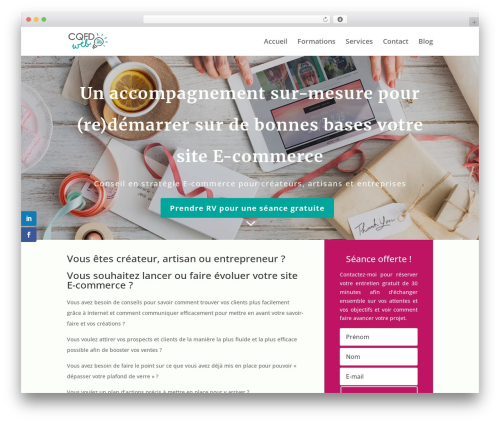 Divi WordPress theme - cqfdweb.com