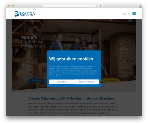 Friks Blank theme WordPress - dijkstramakelaars.nl