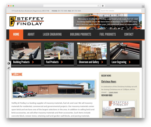 Genesis WordPress theme - steffeyfindlay.com
