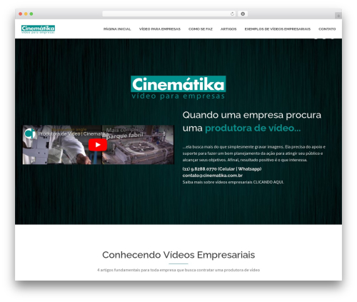 LandX WordPress theme - cinematika.com.br