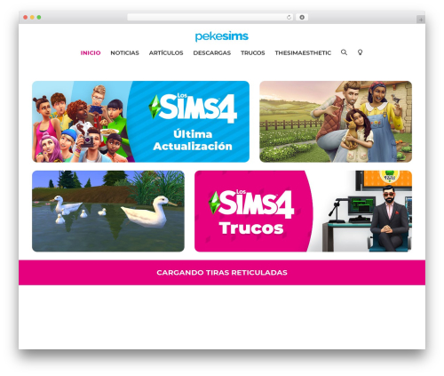 Phoenix theme WordPress - pekesims.com