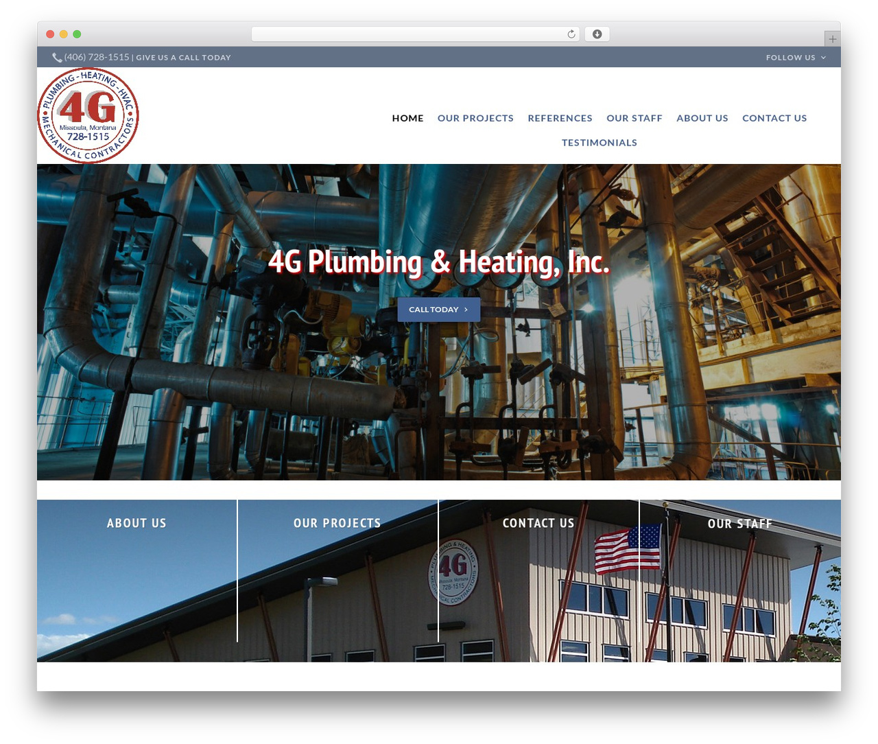 WordPress theme Beacon Theme - 4gplumbing.com