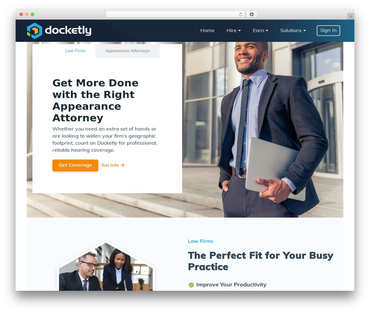 WordPress website theme Docketly 2.0 - docketly.com