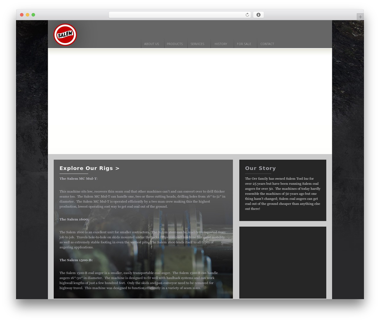 Coldstone WordPress theme - salemtoolinc.com