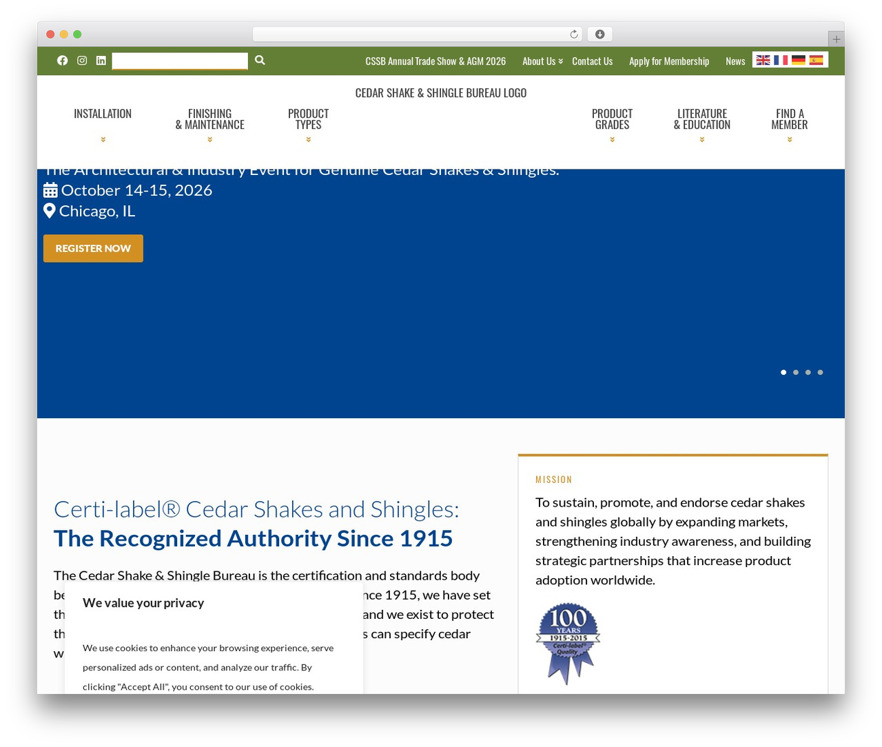 CSSB 2026 WordPress theme - cedarbureau.org