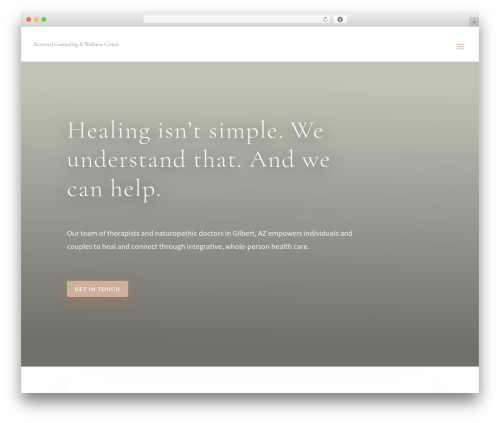 Divi theme WordPress - restoredcw.com