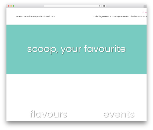 Divi theme WordPress - scoopicecream.co.za