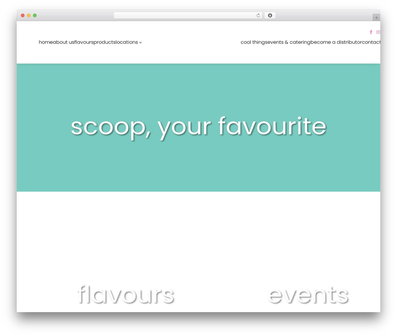 SCOOP Ice-Cream Child Theme theme WordPress - scoopicecream.co.za
