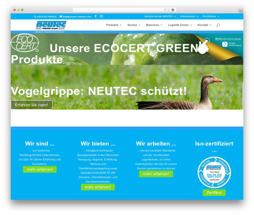 Marquee running text WordPress plugin - neutec-chemie.com