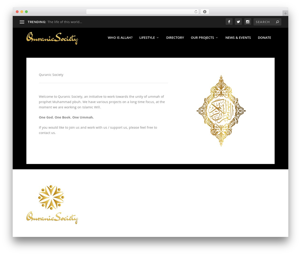 Extra premium WordPress theme - quranicsociety.com Extra premium WordPress theme - quranicsociety.com
