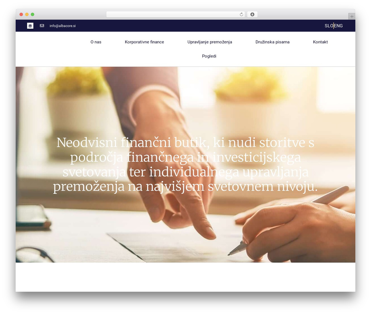 Hello Elementor theme WordPress - albacore.si