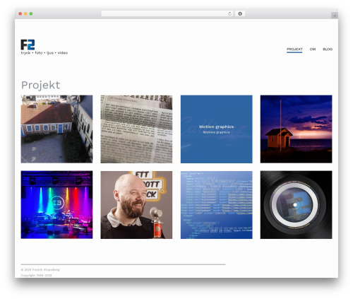 Hellomouse theme WordPress - fredrikstrandberg.se