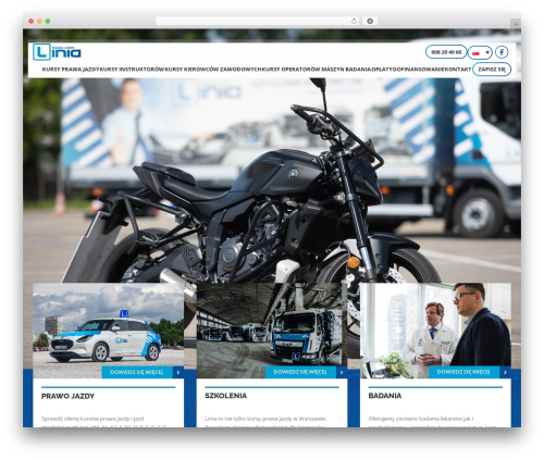 Linia WordPress theme - liniaszkolenia.pl