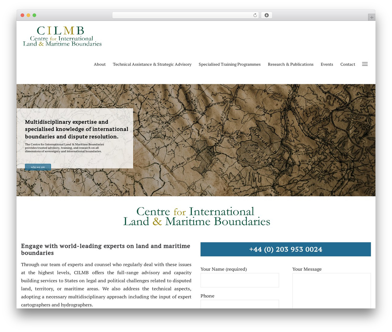 Optima WordPress theme - cilmb.org