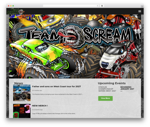 Sonic theme WordPress - avengerracing.com