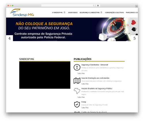 Theme WordPress Ayro - sindesp-mg.com.br