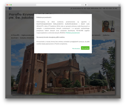 Cookie Warning (cookie-warning) free WordPress plugin - parafiamiloslaw.pl