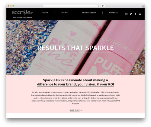 Theme WordPress Sparkle - sparkle-pr.co.uk