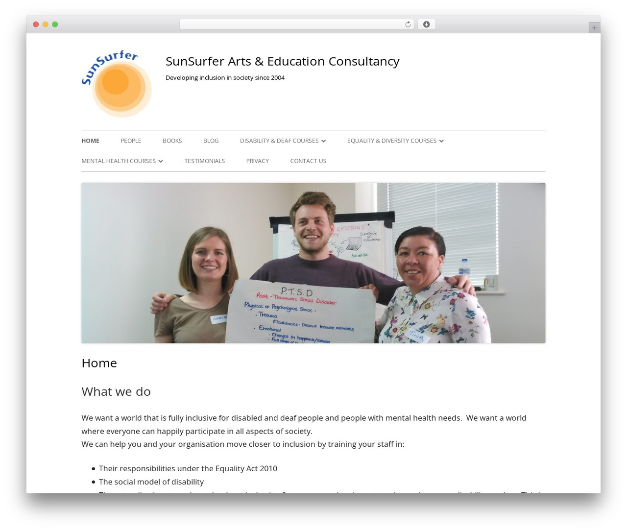 Tiny Framework best free WordPress theme - sunsurfer.co.uk