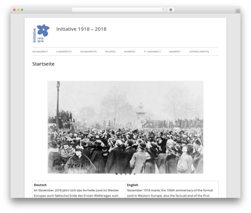 Tiny Framework free WP theme - 1918-2018.org Tiny Framework free WP theme - 1918-2018.org