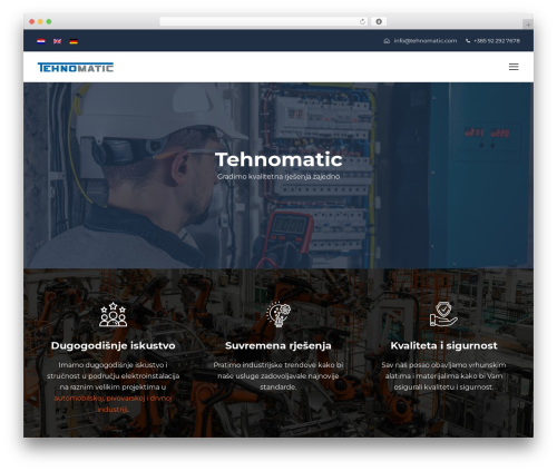 WordPress theme Tehnomatic - tehnomatic.com