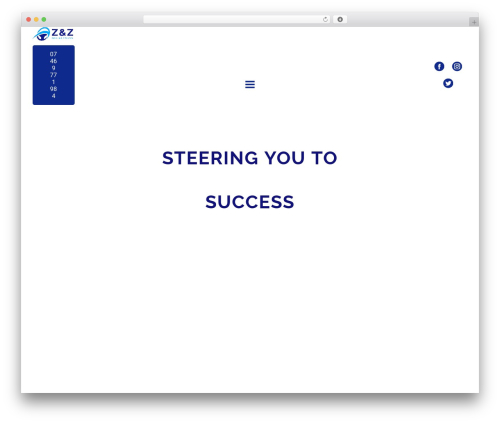 WordPress theme Visual Composer Starter - zandzdrivingschool.com