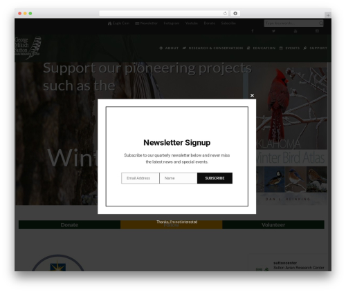WP theme GreenNature - suttoncenter.org