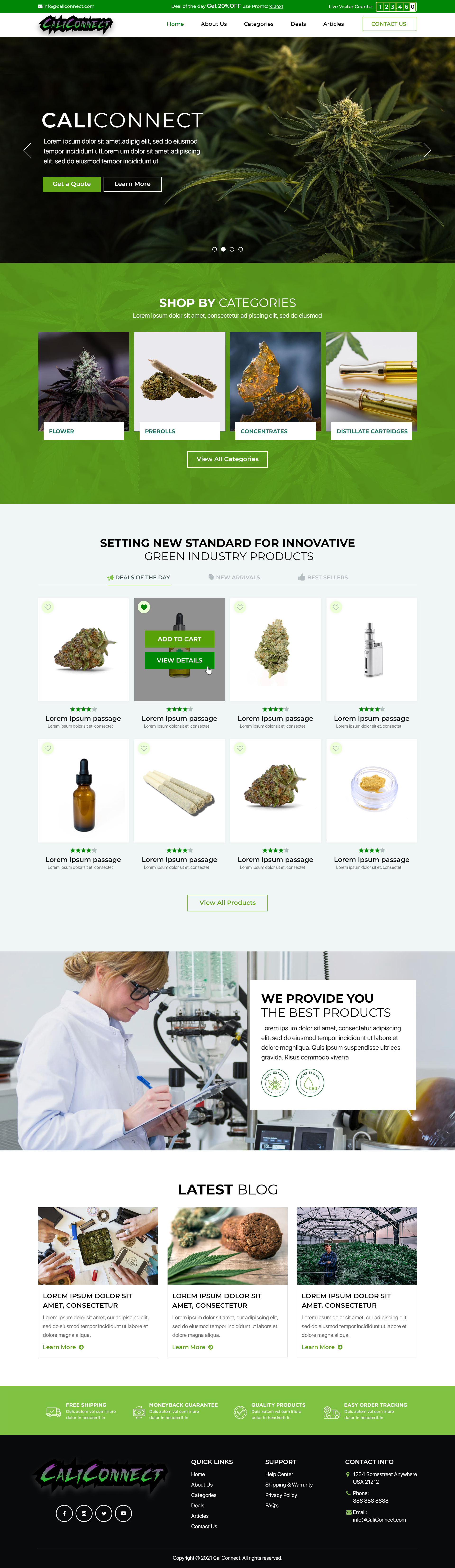 caliconnect WordPress theme by Developing Team