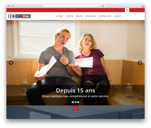 Cube theme WordPress - idclimelec.fr