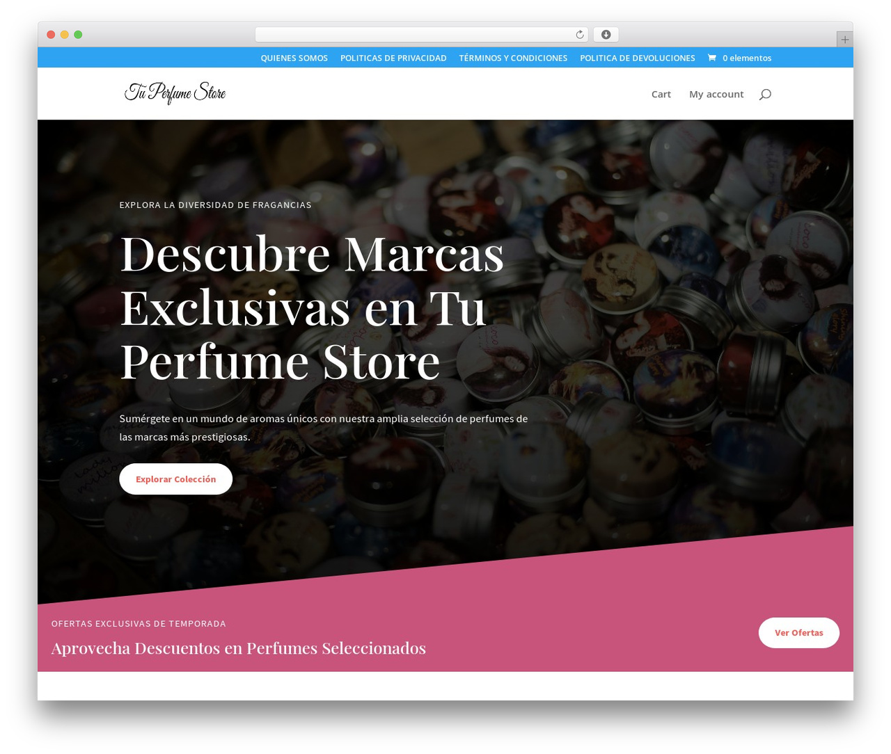 Divi WordPress ecommerce theme - tuperfumestore.com Divi WordPress ecommerce theme - tuperfumestore.com