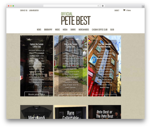 Divi WordPress theme - petebest.com