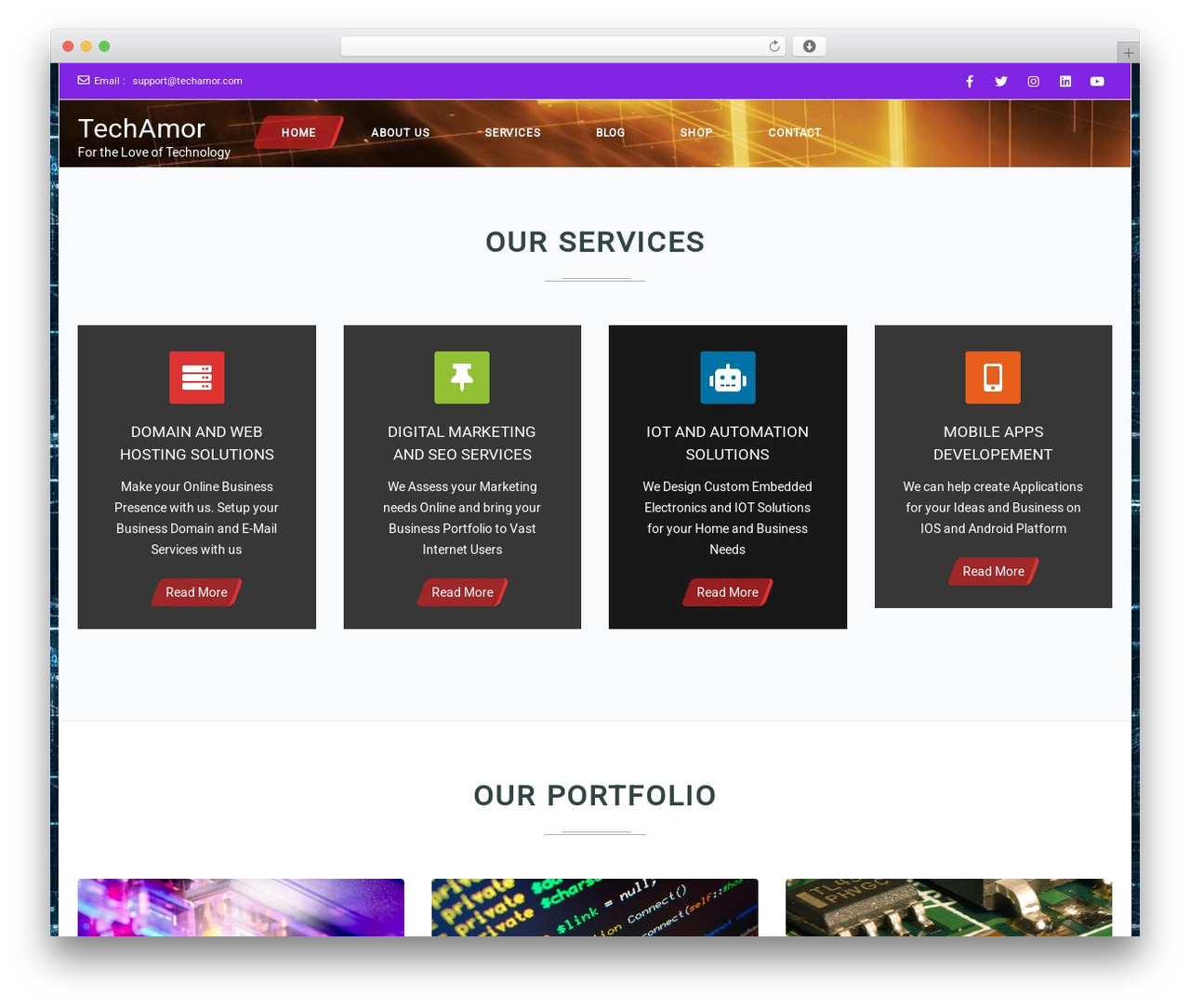 Frontech theme WordPress - techamor.com Frontech theme WordPress - techamor.com