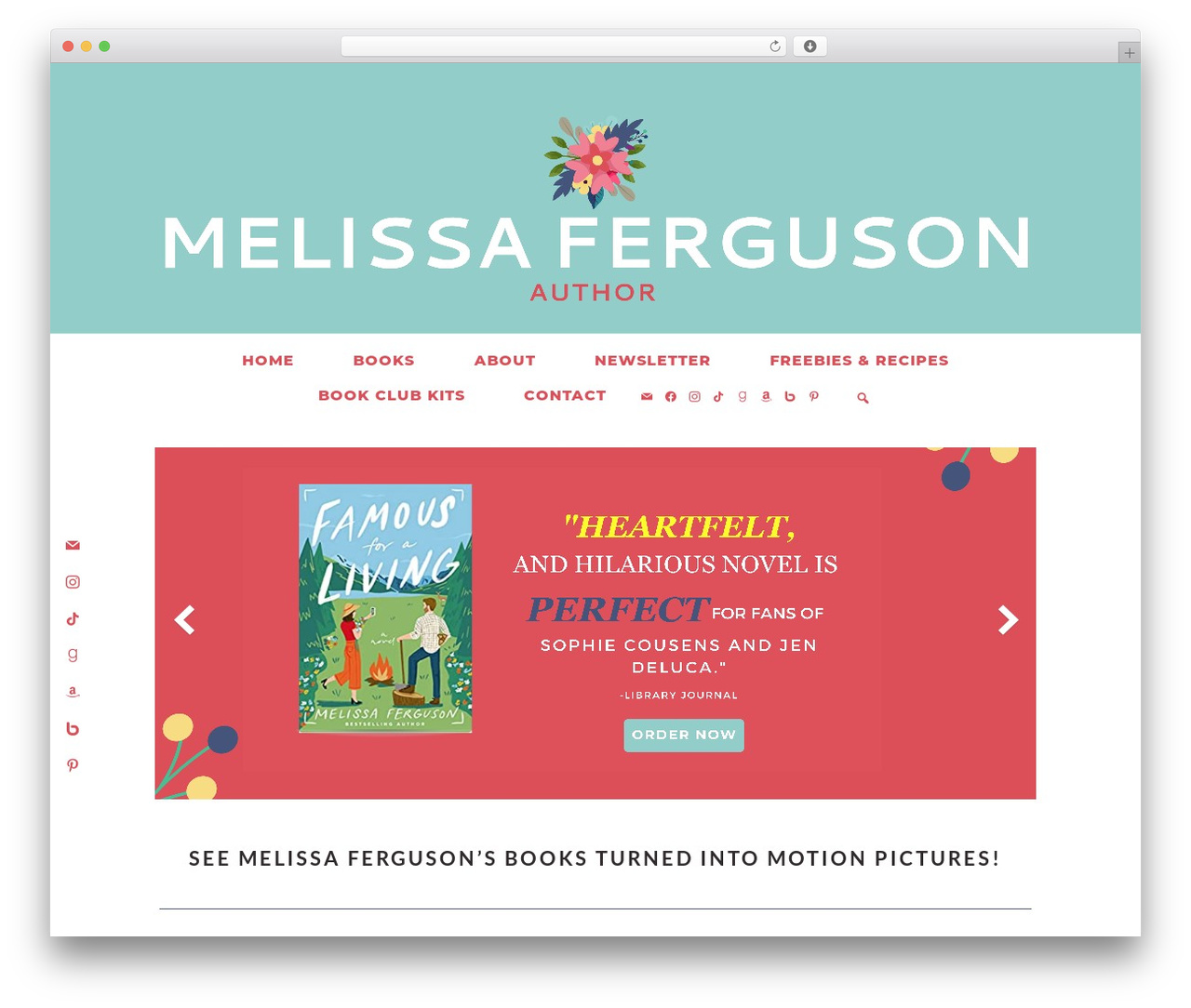 Genesis WordPress theme - melissaferguson.com
