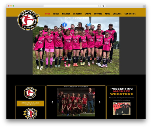 Impreza theme WordPress - mach1fc.com