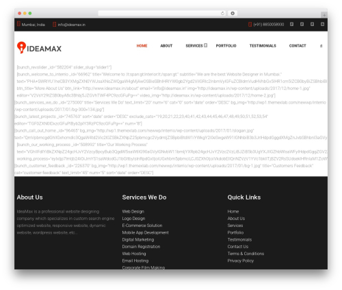 Interrio theme WordPress - ideamax.in