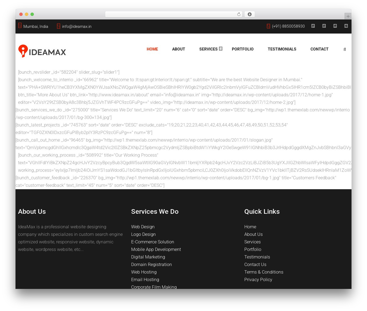 Interrio theme WordPress - ideamax.in Interrio theme WordPress - ideamax.in